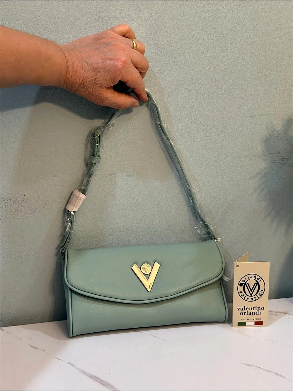 Valentino Orlandi Shoulder Bags Green Size One Size